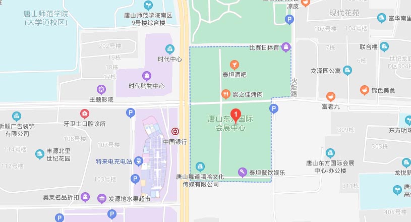 唐山家博会交通路线地图